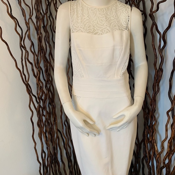 New Stunning Cache White Elegant Evening Dress - Picture 4 of 14